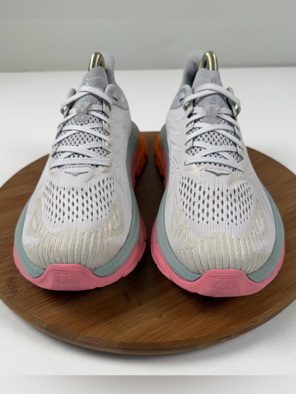 Hoka One One Clifton Edge Women's White Running Shoes - Picture 2 of 9